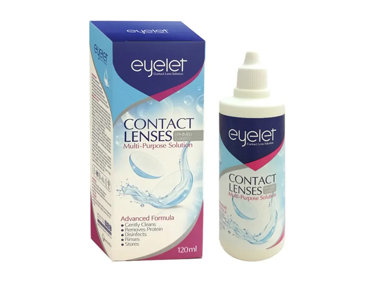محلول شستشوی لنز آی لت مدل contact lenses حجم 120 میلی لیتر