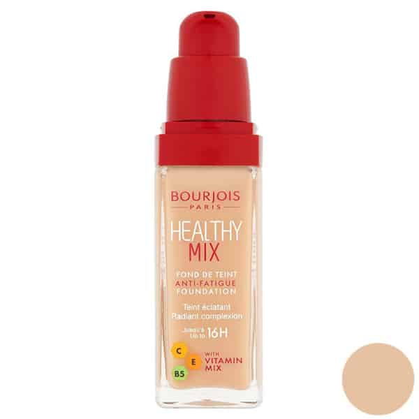 خرید کرم پودر بورژوآ سری Healthy Mix مدل Dark Beige 55 حجم 30 میلی لیتر