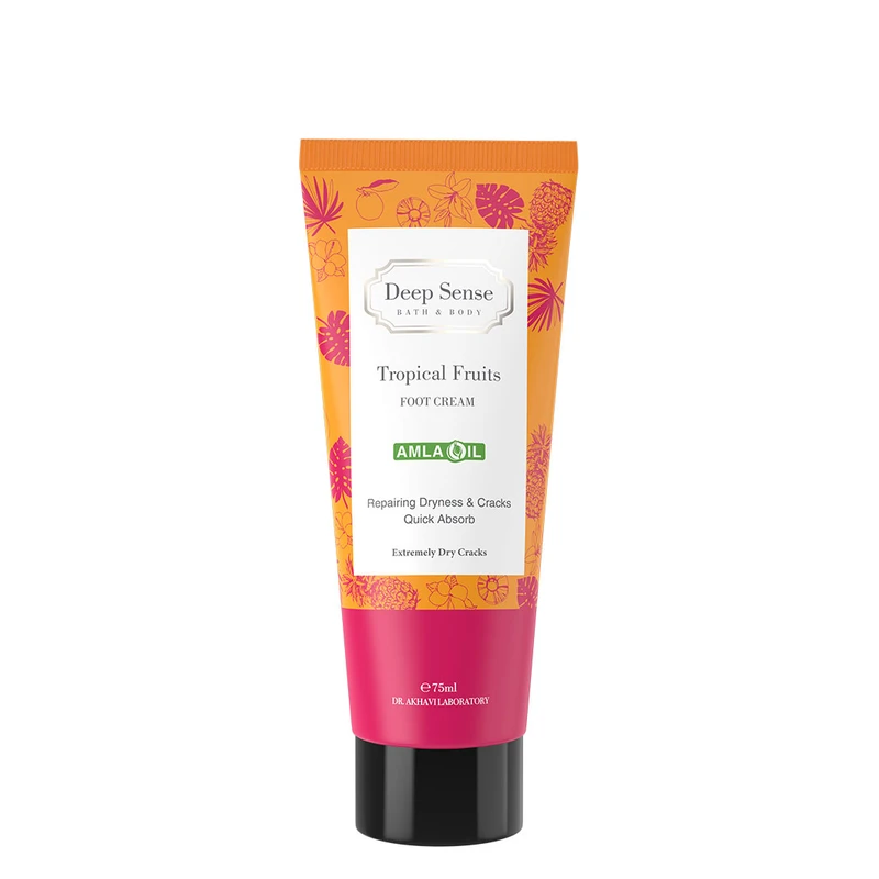 کرم رفع ترک پا دیپ سنس مدل تروپیکال حجم 75 میلیلیتر